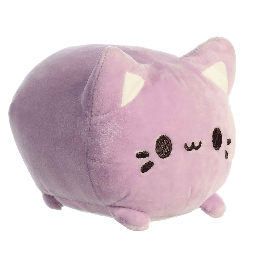 Aurora? Enchanting Tasty Peach? Taro Meowchi Stuffed Animal - Bright & Colorful Design - Showpiece Plush - Purple 7 Inches