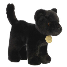 Aurora Realistisches Miyoni-Panther-Stofftier lebensechte Details geschtzte Kameradschaft Schwarz, 25,4 cm