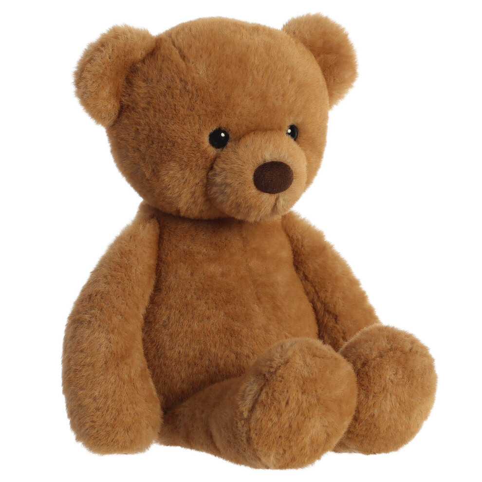 Aurora? Snuggly Softie Bear? Stuffed Animal - Comforting Companion - Imaginative Play - Brown 16 Inches