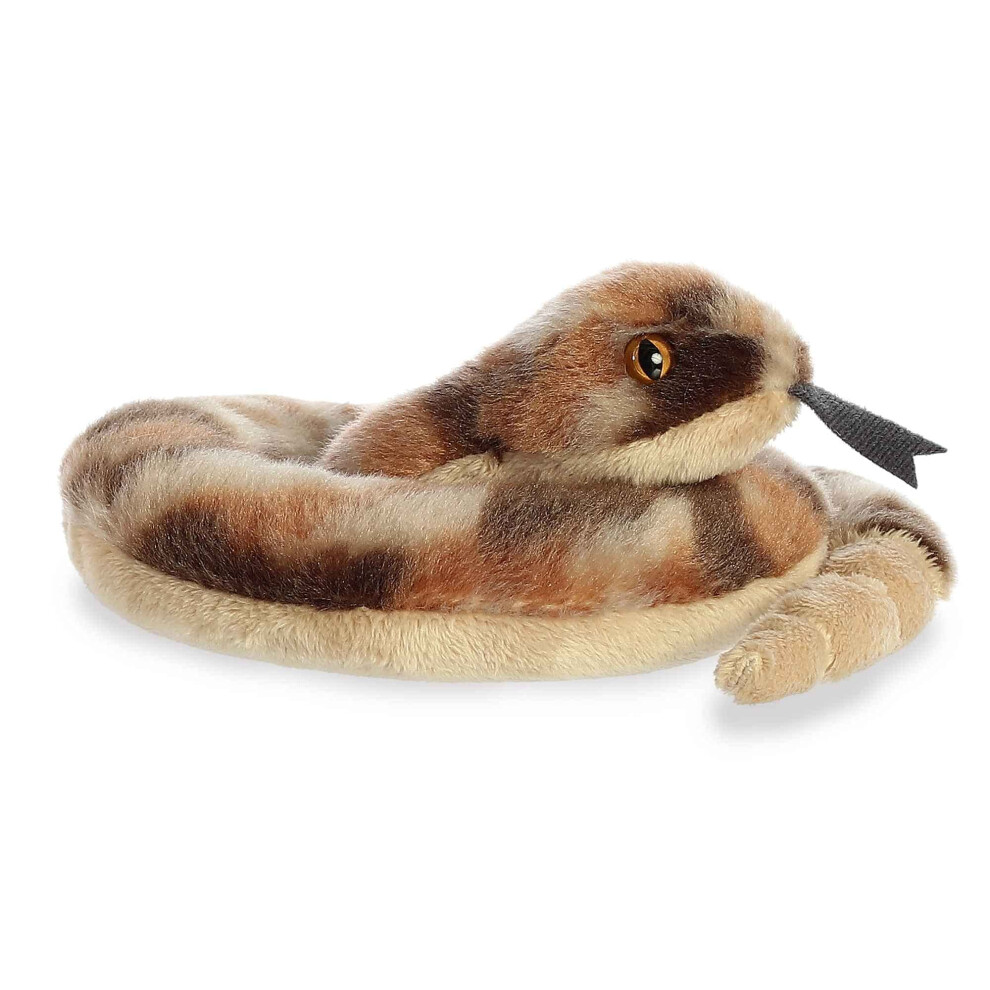 Aurora? Adorable Mini Flopsie? Ruse Rattlesnake? Stuffed Animal - Playful Ease - Timeless Companions - Brown 8 Inches