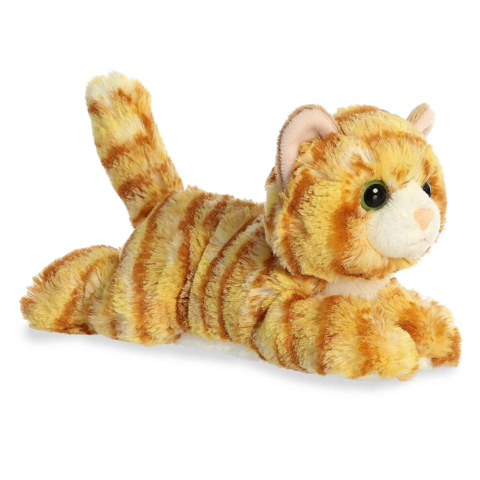 Aurora? Adorable Mini Flopsie? Ginger Cat? Stuffed Animal - Playful Ease - Timeless Companions - Orange 8 Inches