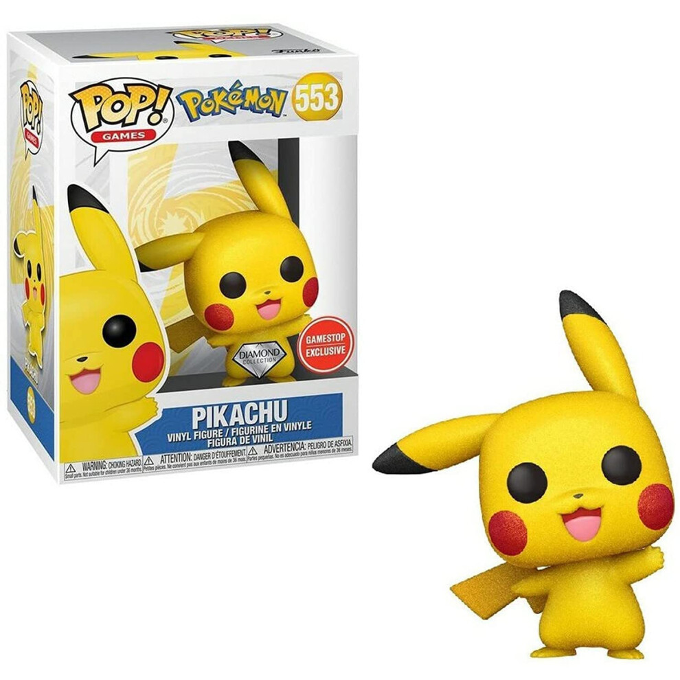 Funko Pop! Games Pokemon Pikachu Waving - Diamond Collection