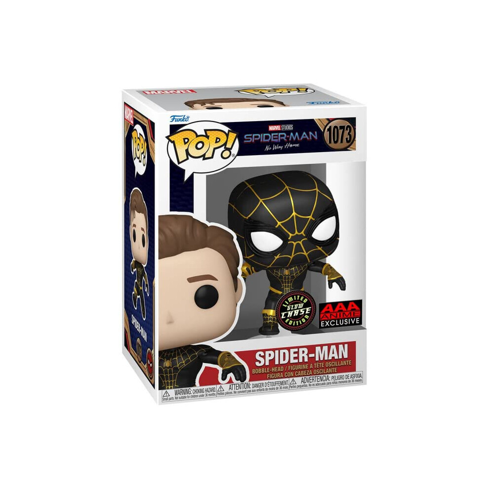 Funko Pop Spiderman No Way Home Spiderman (Masked) GITD Chase Figure (AAA Anime Exclusive)