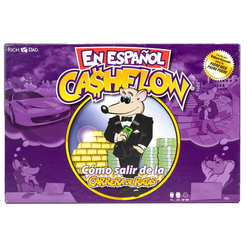 Rich Dad CASHFLOW (Spanish) Board Game with Exclusive Bonus Message from Robert Kiyosaki