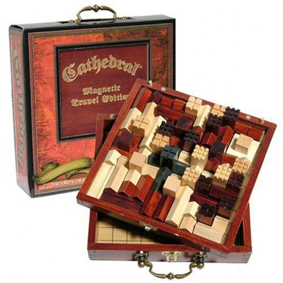 Cathedral Wood Portable Travel Strategy Board Game