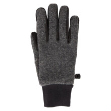 (M, Grey) Mountain Warehouse Mens Windproof Faux Fur Lined Touch Gloves