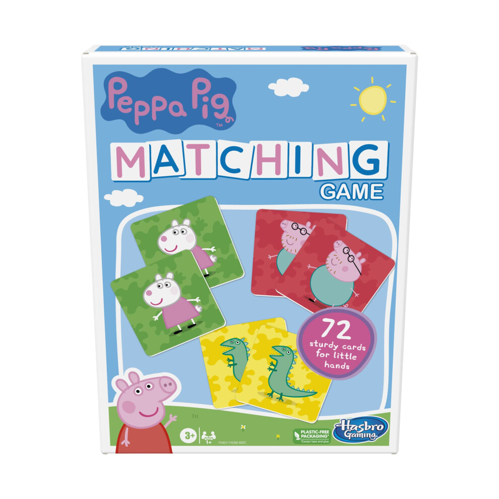 Hasbro Gaming Peppa Pig Matching Game for Kids Ages 3 and Up, Fun Preschool Game for 1+ Players