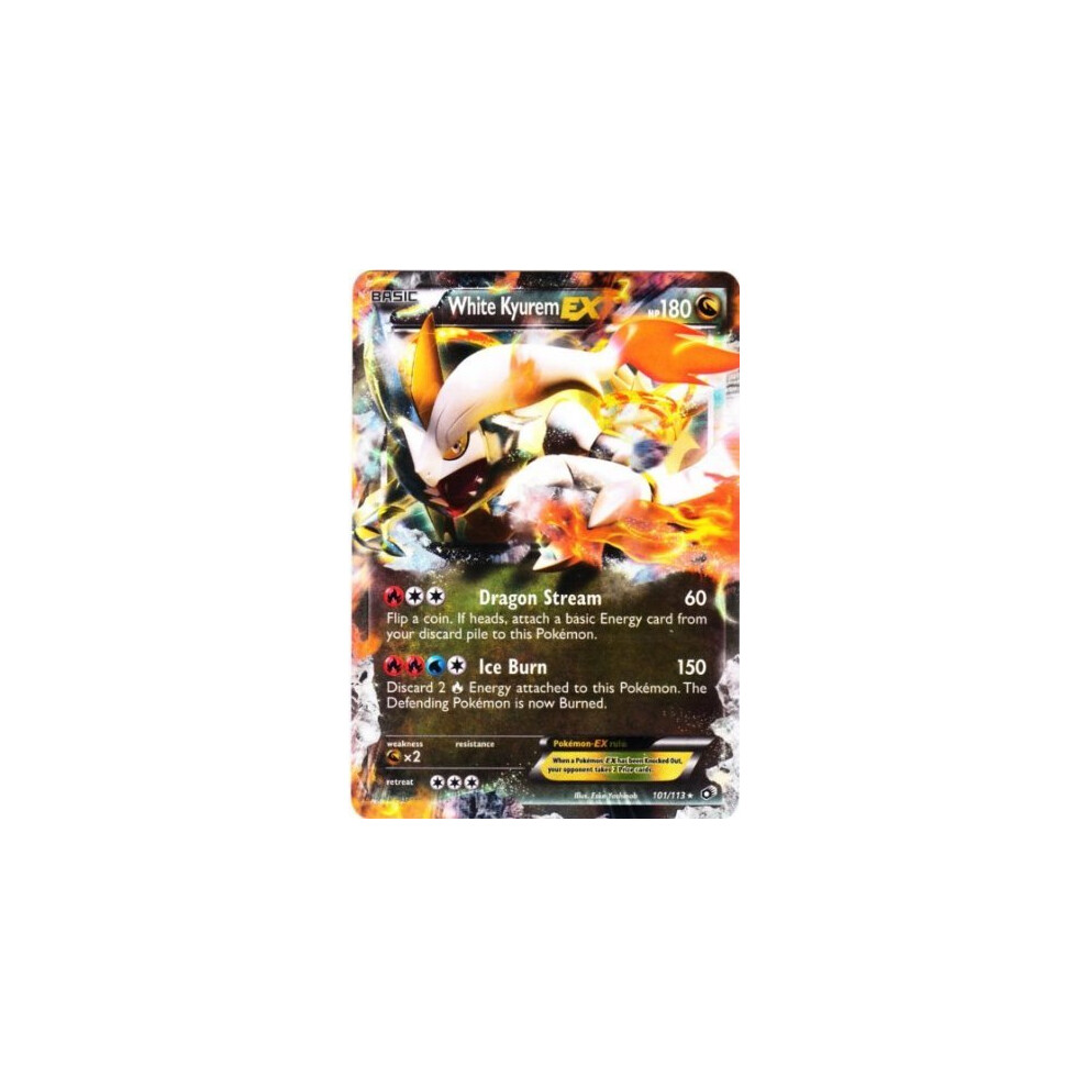 Pokemon - White Kyurem ex (101/113) - Legendary Treasures - Holo