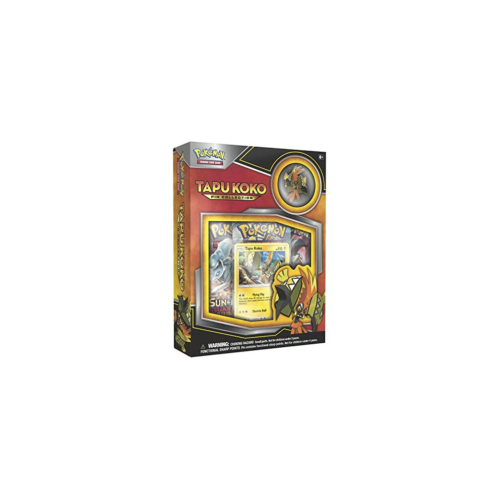 Pokemon TCG Tapu Koko Pin Collection Card Game