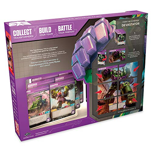 Transformers Transformers TCG: Devastator Deck | Spielfertiges Deck | 46 Karten inkl. Devastators Combiner Team 1