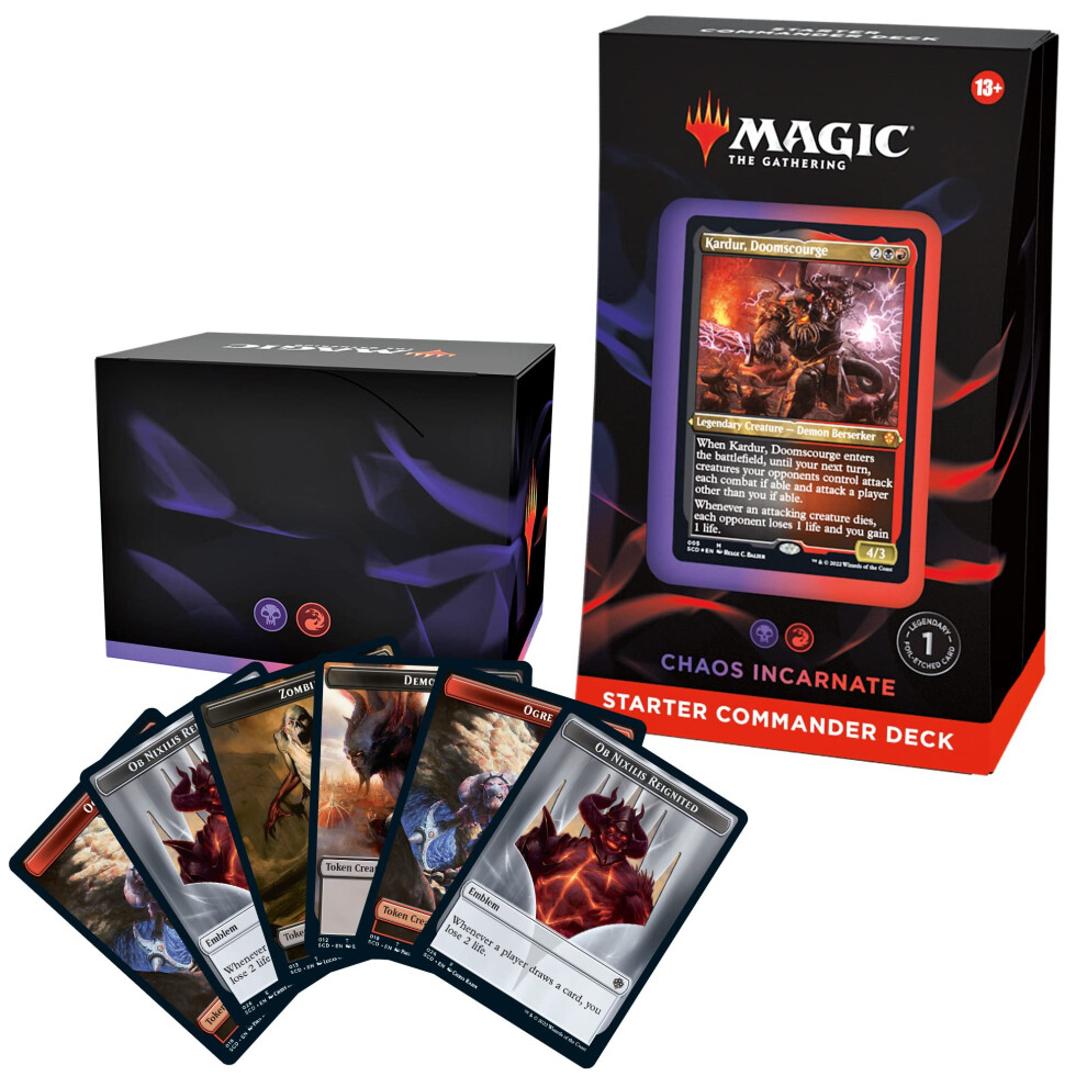 Magic: The Gathering Starter Commander Deck - Chaos Incarnate (Black-Red)