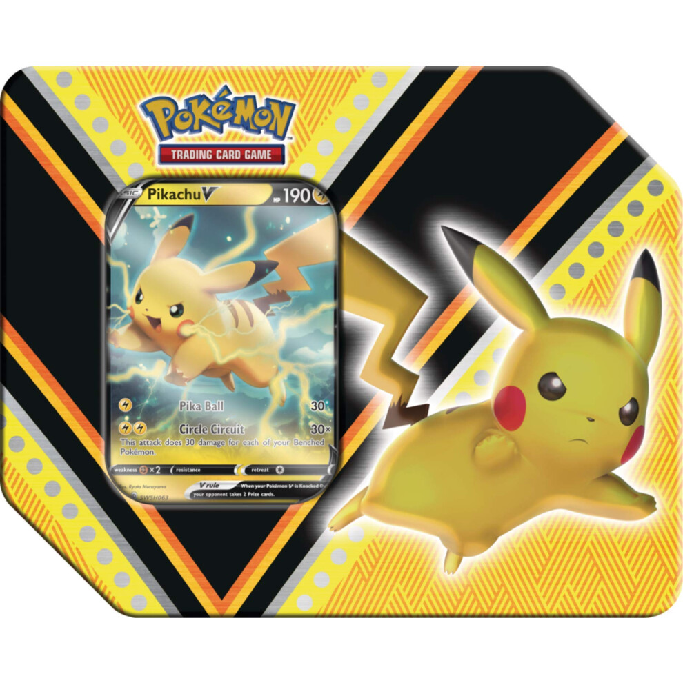 Pokemon V Powers Pikachu Tin Multicolor