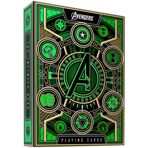 theory11 Avengers Playing cards (green) by Marvel Studios