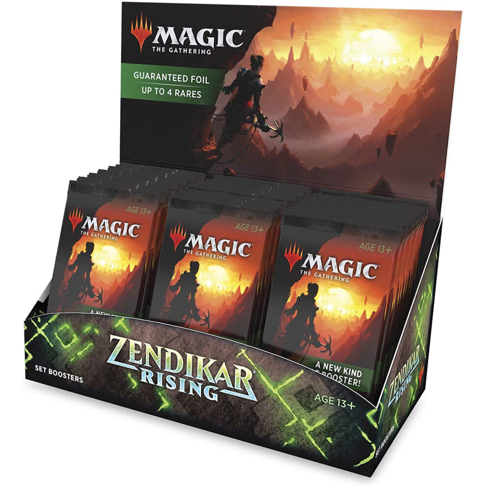 Magic: The gathering Zendikar Rising Set Booster (30 Packs & 1 Box Topper)