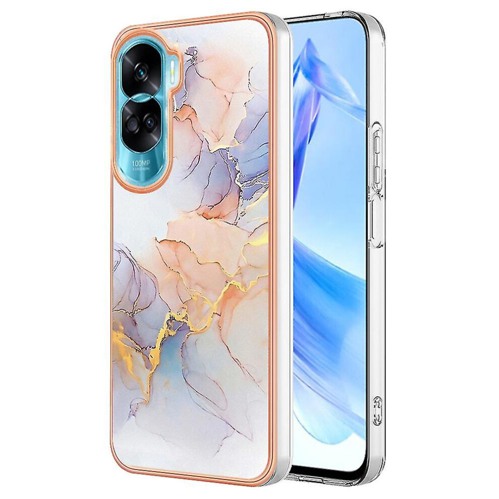 (Milky Way Marble ) For Honor 90 Lite 5G/X50i 5G Electroplating Phone Case Marble Flower Pattern Tpu Cover White 9152336838220