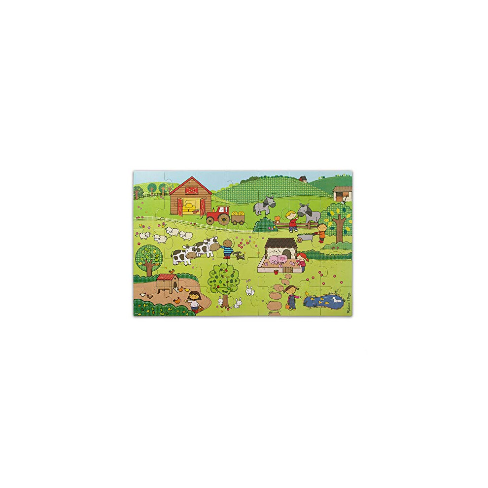 Melissa & Doug Natural Play Giant Floor Puzzle: On the Farm (35 Pieces)