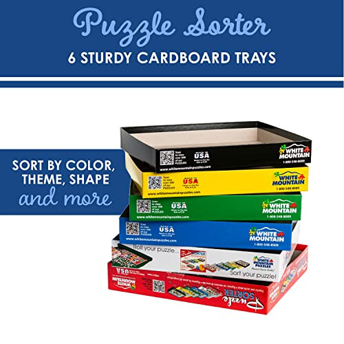 WHITE MOUNTAIN White Mountain Puzzle Sorter and Mystery Puzzle 1
