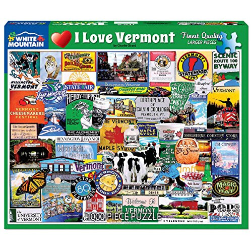WHITE MOUNTAIN White Mountain Puzzles I Love Vermont - Puzzle da 1000 pezzi 1