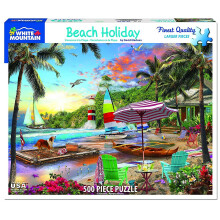 White Mountain Puzzles Beach Holiday, 500 Piece Jigsaw Puzzle
