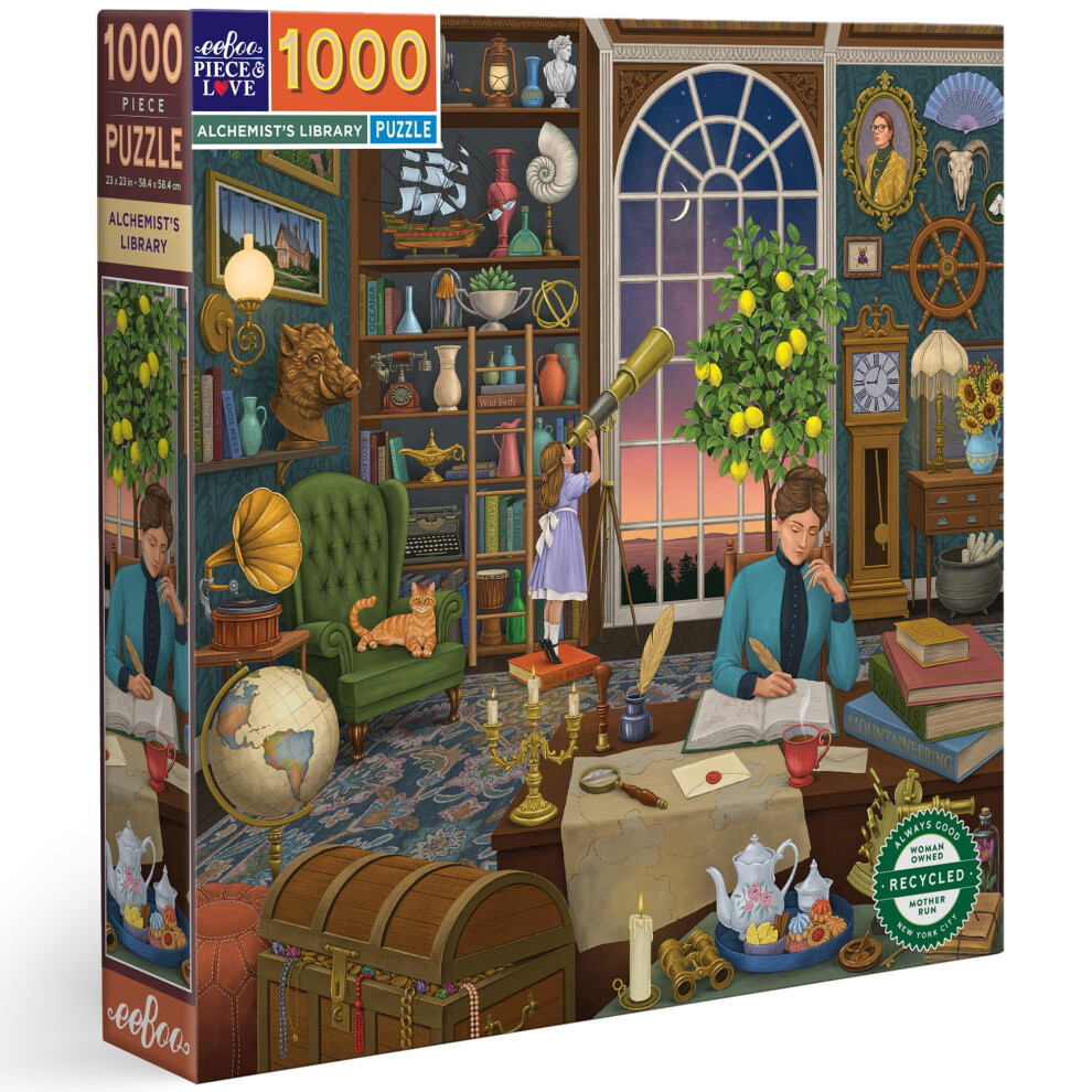 Eeboo- Piece&Love: Alchemist's Library-1000 Pc Alchemist Puzzle, Pztahl-image