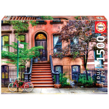 Puzzle Educa 18502 Greenwich Village, New York City, 1500 pi   ces, multicolore, taille unique
