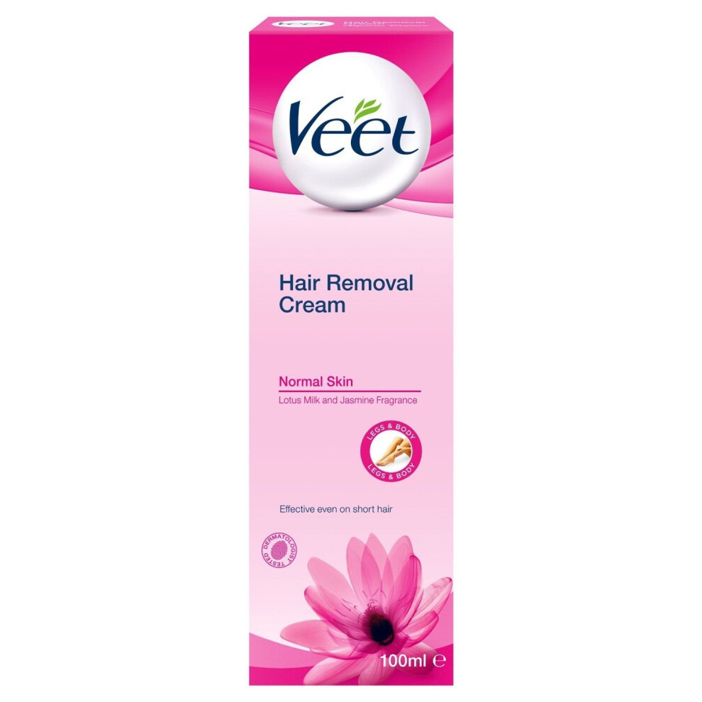 Veet Hair Removal Cream Normal Skin with Lotus Milk & Jasmine (100ml)