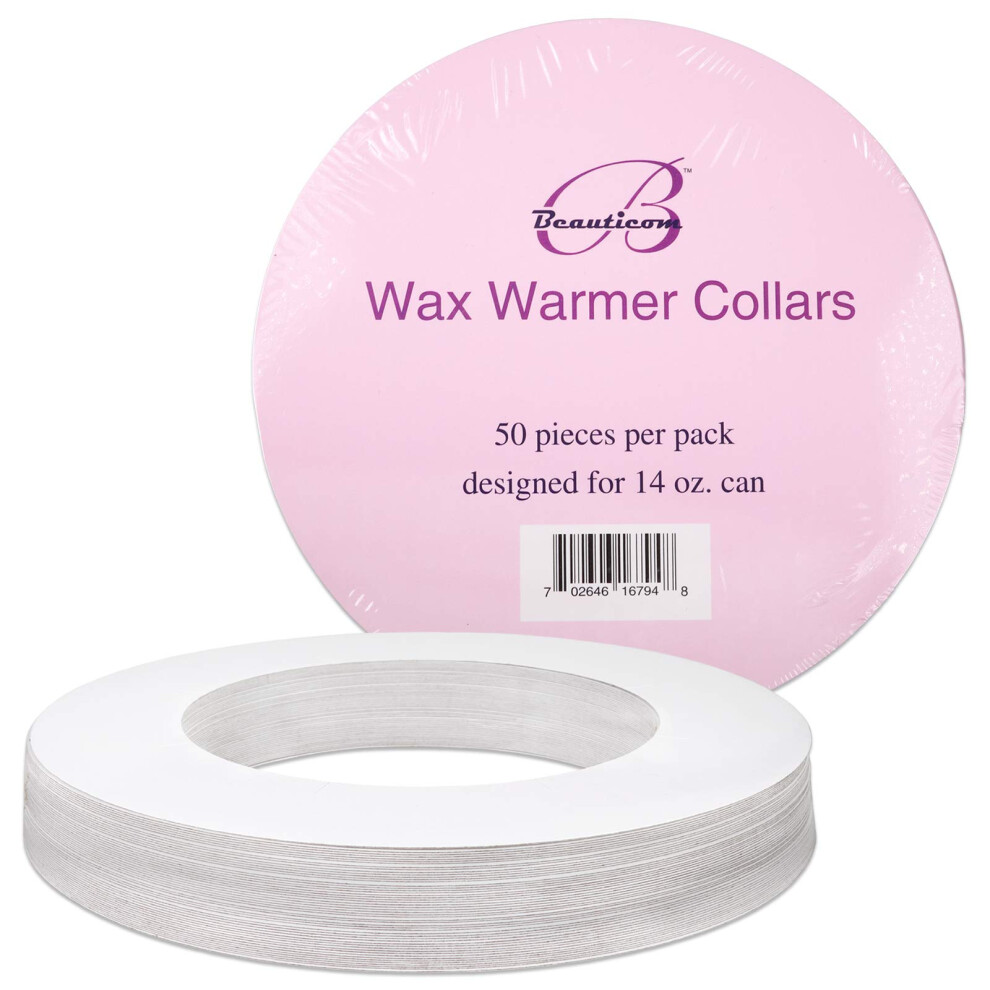 Colliers de protection universels pour chauffe-cire Beauticom (100 pi   ces) pour bidon de cire de 14 oz