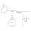 Gatco Gatco 4632 Glam Towel Ring, Chrome 4