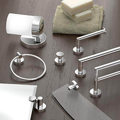 Gatco Gatco 4632 Glam Towel Ring, Chrome 1