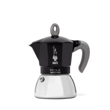 Bialetti - Moka Induction, Moka Pot, Suitable for all Types of Hobs, 6 cups Espresso (79 Oz Espresso), 280 ml, Black