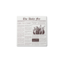 Fox Run Feuilles de Papier Cire pour Frites, Imprimé Journal, 24 Unités
