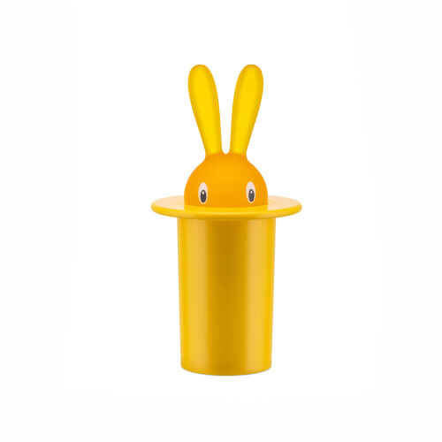Alessi Θήκη Οδοντογλυφίδων Magic Bunny A di Alessi, Κίτρινη