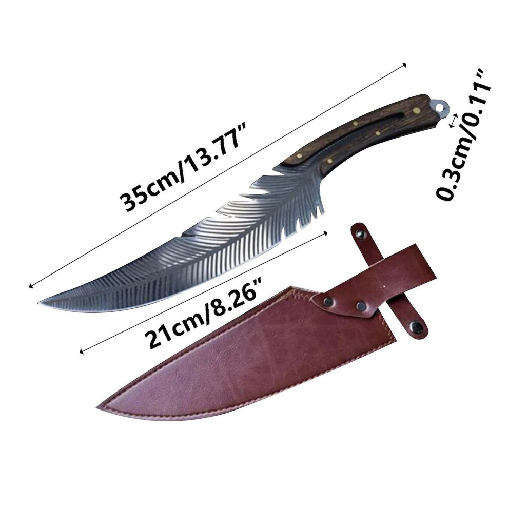 Black Friday 2023 Sharp Feather Knife Hand Forged Knife High Carbon Steel Butcher Knife Boning Knife For Meat Cutting Japanese Chef Knives Cooking Kni