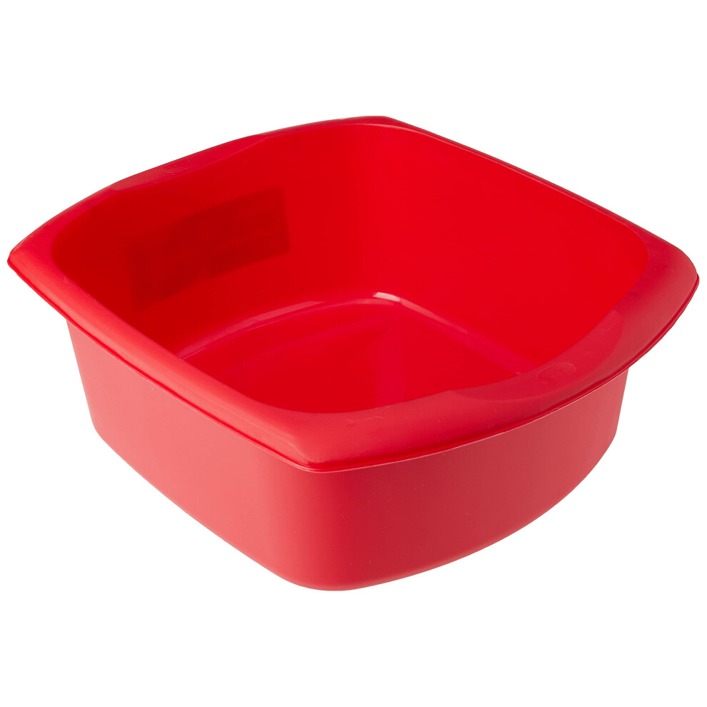 Addis 508067 Rectangular Washing Up Bowl, Roasted Red, 95 Litre