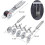 5 Wheel Pastry Cutter, Stainless Pizza Slicer Multi-round Dough Cutter Roller Cookie Pastry Knife Divider With Handle 5 Wheel Pizza Cutter 5