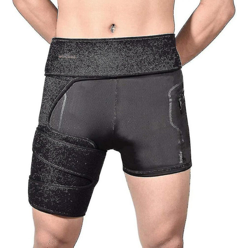 Hip Brace Sciatica Pain Relief Hip Support Brace Breathable Durable Adjustable Compression Brace