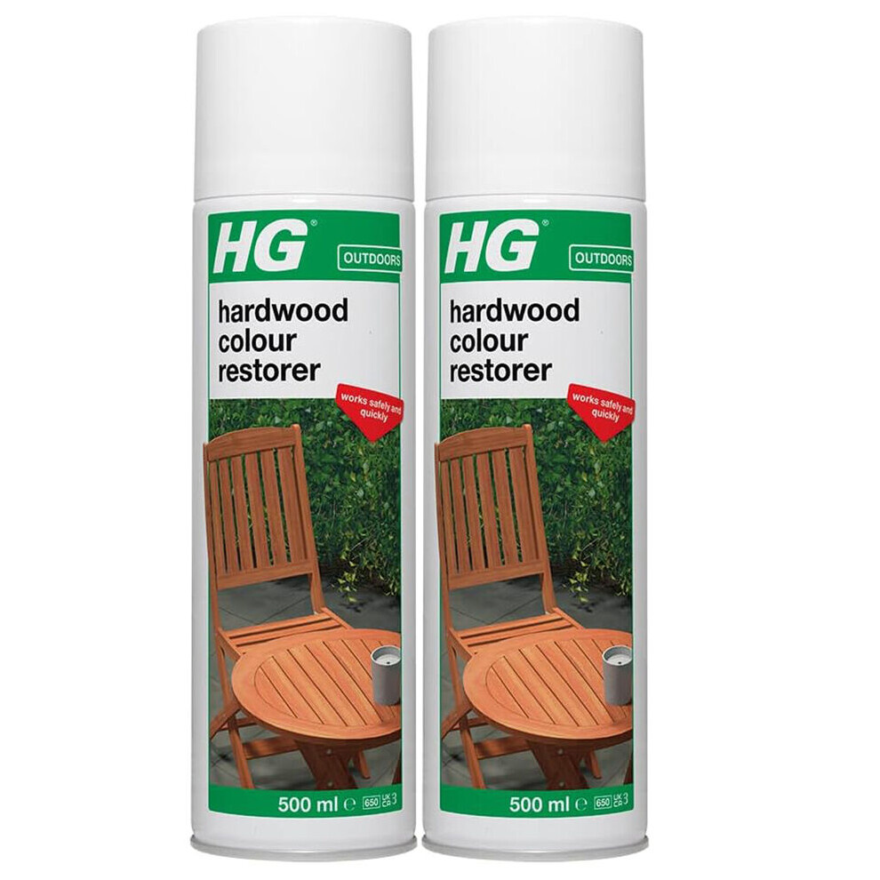 2 x HG Hardwood Colour Restorer Spray - 500ml