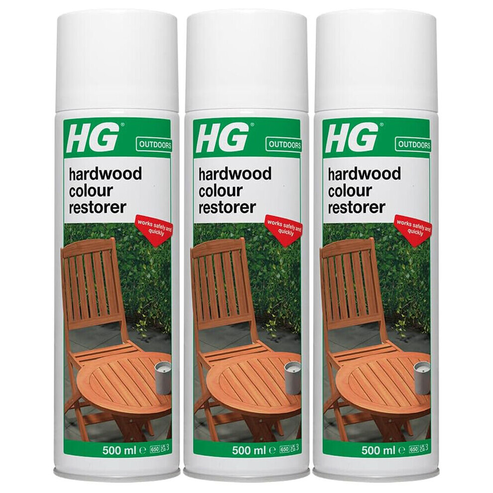 3 x HG Hardwood Colour Restorer Spray - 500ml