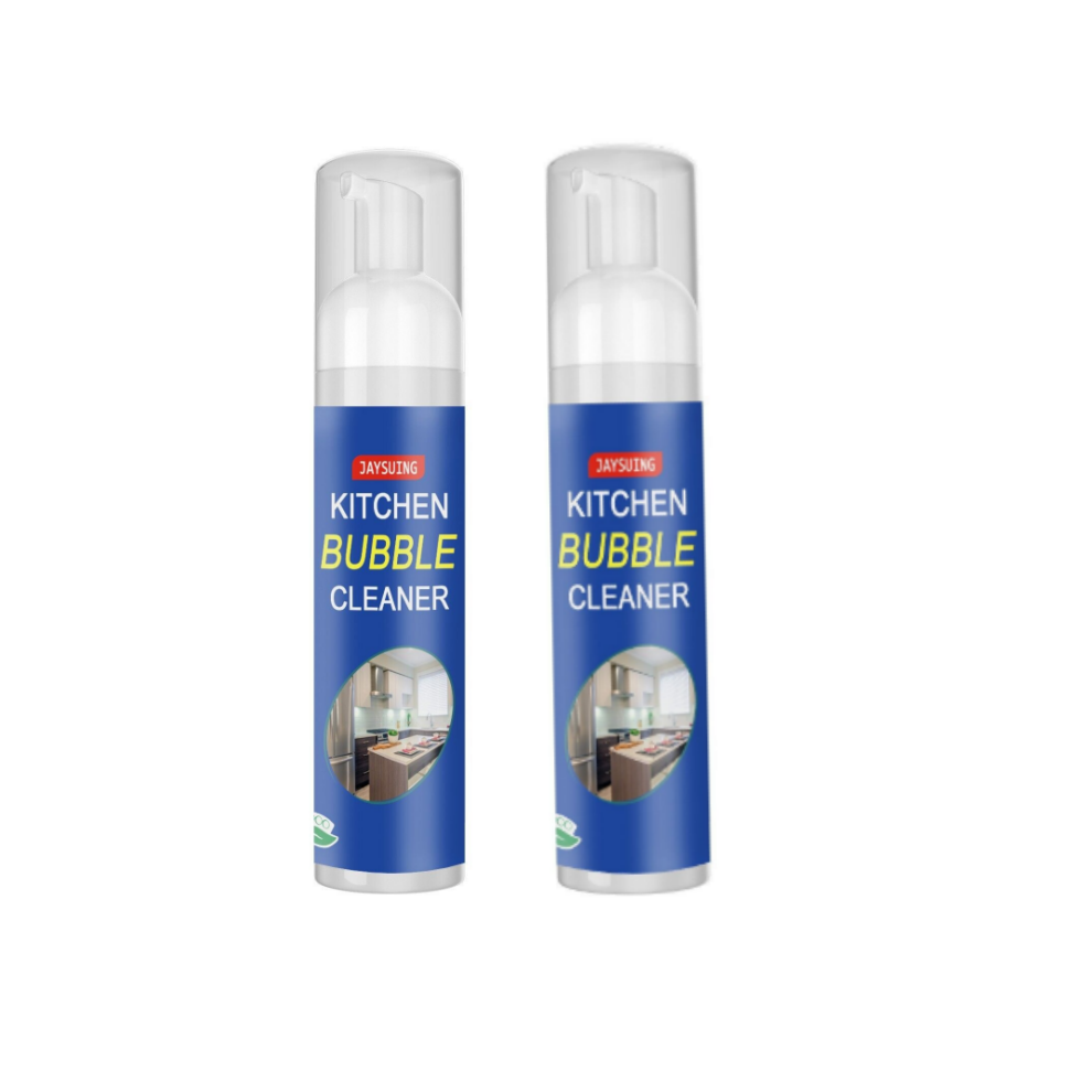 2X100ml All-Purpose Cleaning Bubble Cleaner Spray Foam Kitchen Removal