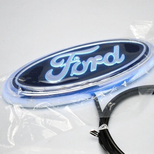 Front Lights Sticker 4d Led Car Front And Rear Logo Light Badge Lamp Emblem Sticker For Ford ...