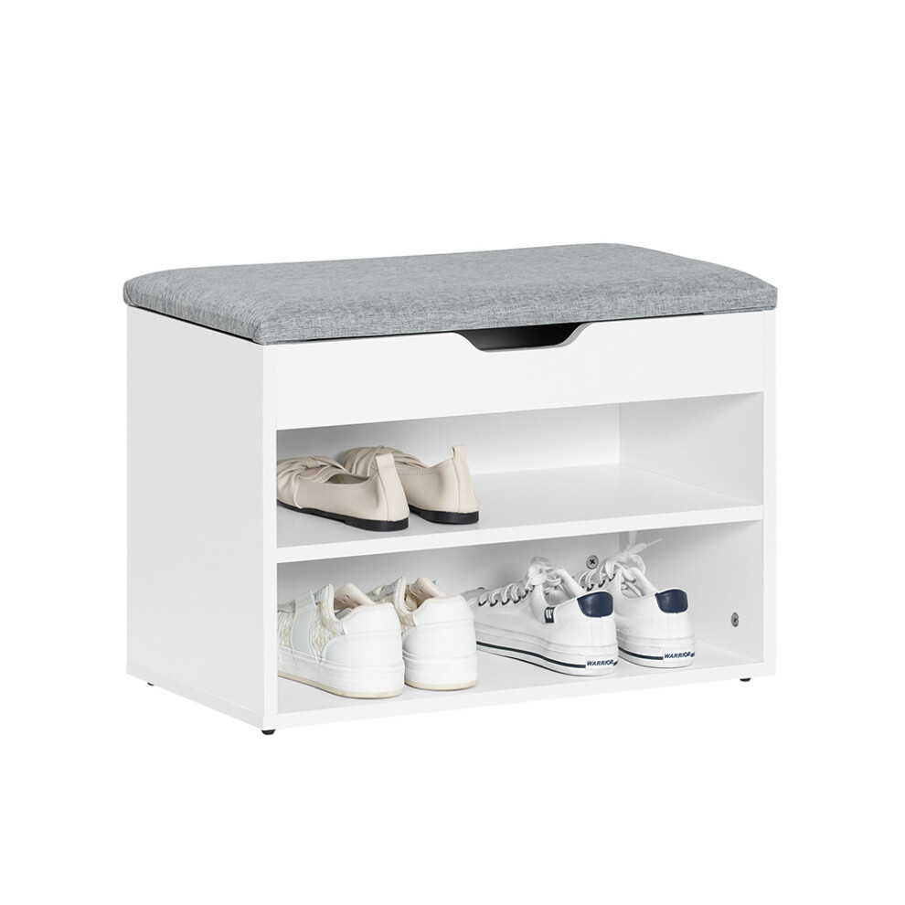 SoBuy® FSR25-HG, Shoe Rack Shoe Bench Cabinet with Lift Up Bench Top