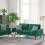 (Green) Velvet Sofa Modern 2 Seater Couches 3