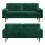 (Green) Velvet Sofa Modern 2 Seater Couches 4