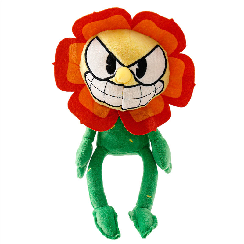 (Sunflower Cagney Carnation) Cup Head Game Plush doll Mugman Mecup ...