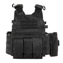 (6) Outdoor Training Tactic Vest Body Armor Adjustable Combat Vest Molle Plate Carrierr Vest Cs