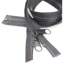 200cm #10 Large Detachable Zipper Plastic Double Zipper Zipper For Tent, Canvas, Sleeping Bag (dp Black)