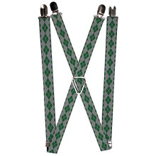 Buckle-Down mens Buckle-down - Joker Suspenders, Multicolor, 3.5 x 2.5 US