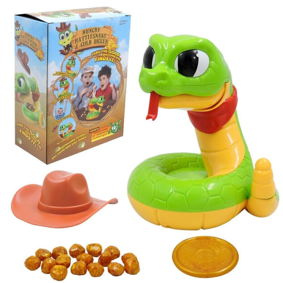 Electric Cartoon Rattlesnake Toys Snake Head Pop-up Party Game