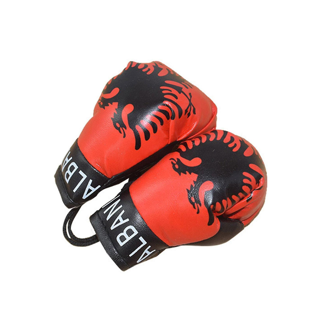 (Albania) 10Cm Newborn Photography Props Mini Simulation Boxing Glove Boxing Flag Gloves 9033322593906