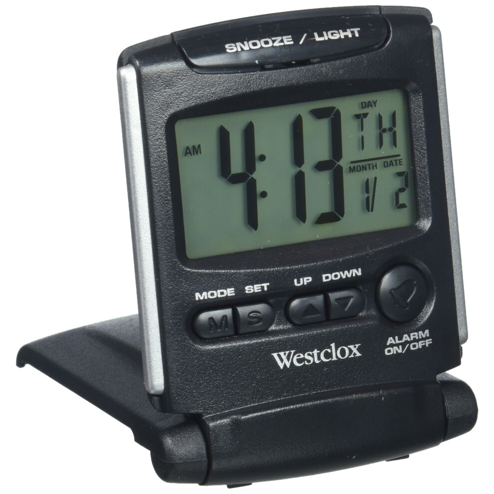 Westclox Sveglia Da Viaggio 72028, Lcd Bluelight-image